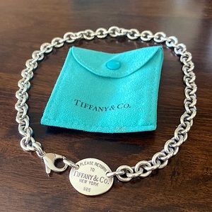 Tiffany & Co. Oval Tag Necklace!